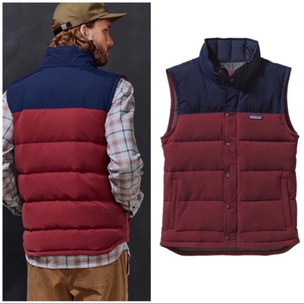 Patagonia Men's Bivy Down Vest Oxblood